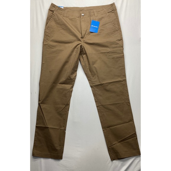 Columbia Other - Columbia Mens Delta Straight Leg Utility Pants Khaki Brown 38x32 NWT 1782607